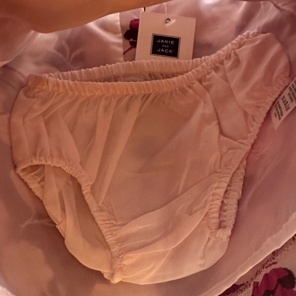 Janie and Jack Pink Floral Dress with Bows 6-12 months NWT - Picture 6 of 7